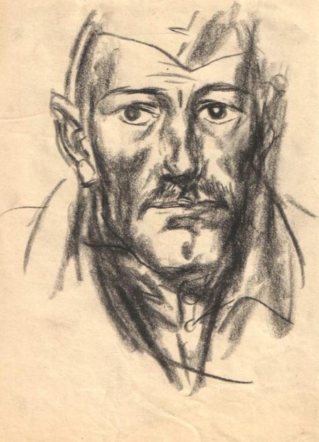 Моисеенко Е.Е. Голова солдата. Набросок к картине "Дома" Моисеенко Е.Е. Голова солдата. Набросок к картине "Дома"